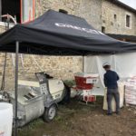 Enduit isolant chaux chanvre haute Loire projection machine